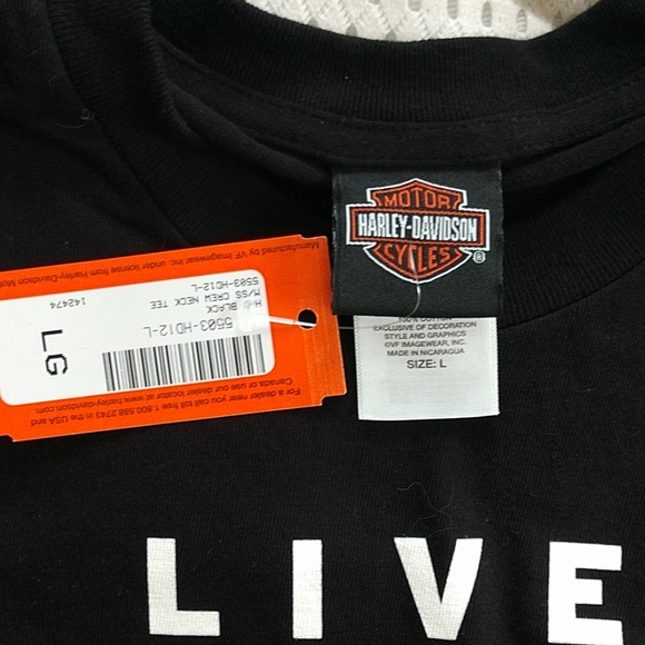 NWT Harley Davidson Black Event T-Shirt - Picture 7 of 8